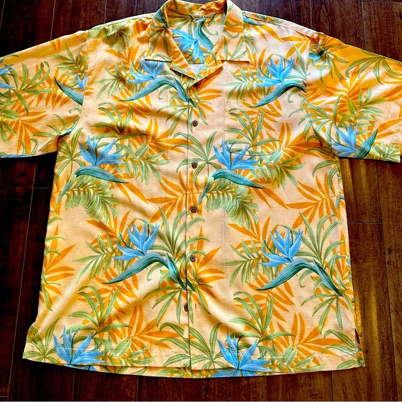 Tommy Bahama XL 100% Silk Tropical men’s short sleeve - Picture 1 of 7